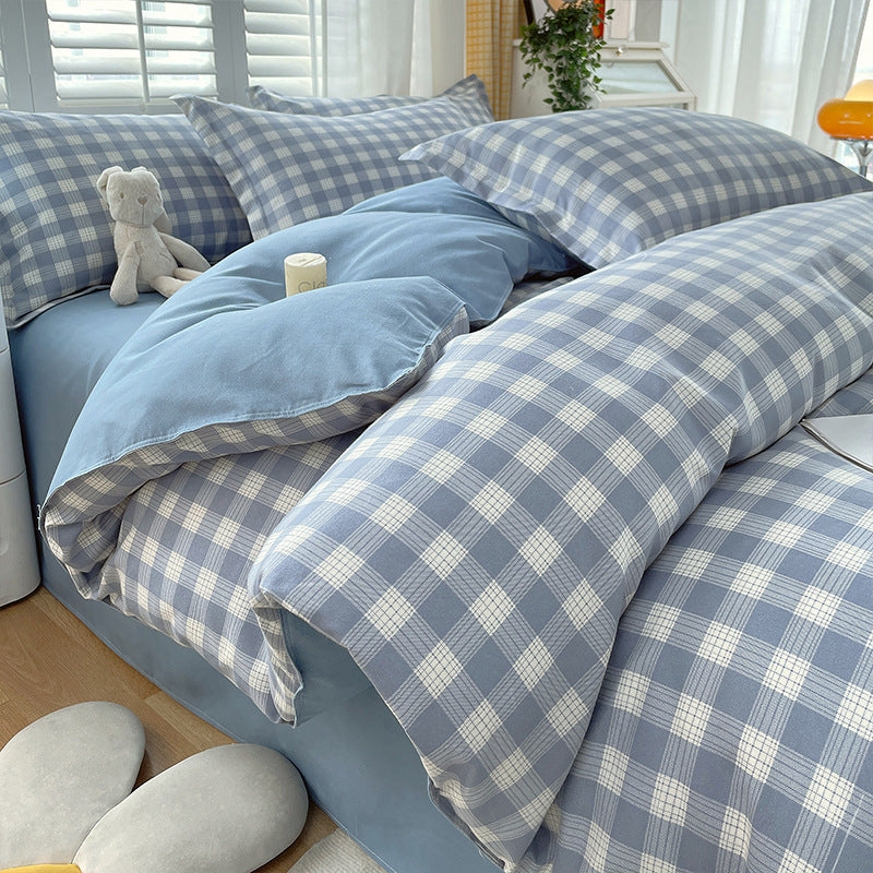 Minimalist Pure Water-Washed Cotton Bedding Set