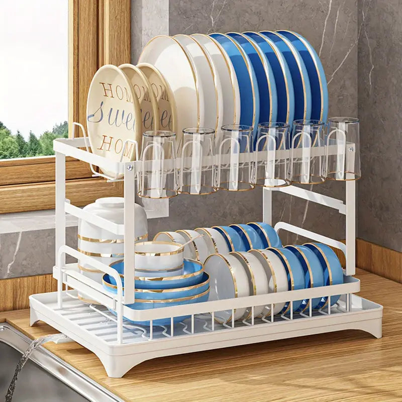 Kitchen drainage dish rack