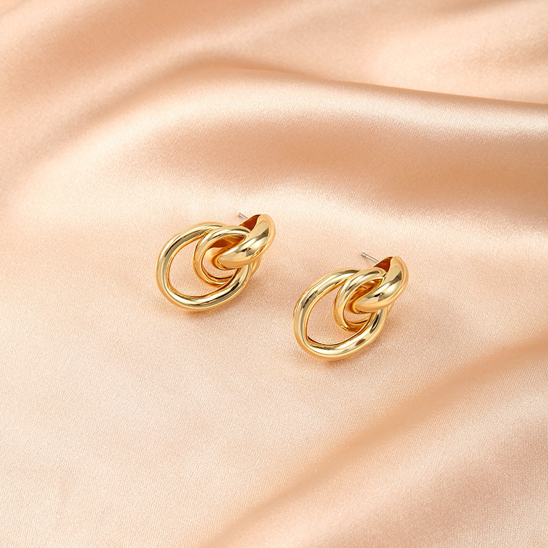 Temperament alloy earrings