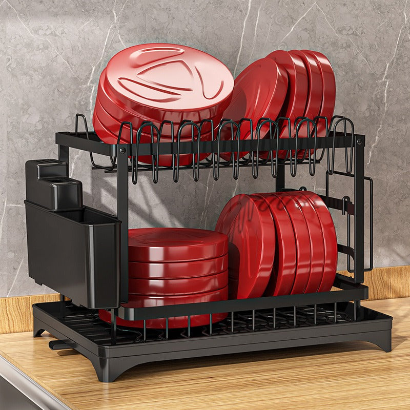 Kitchen drainage dish rack