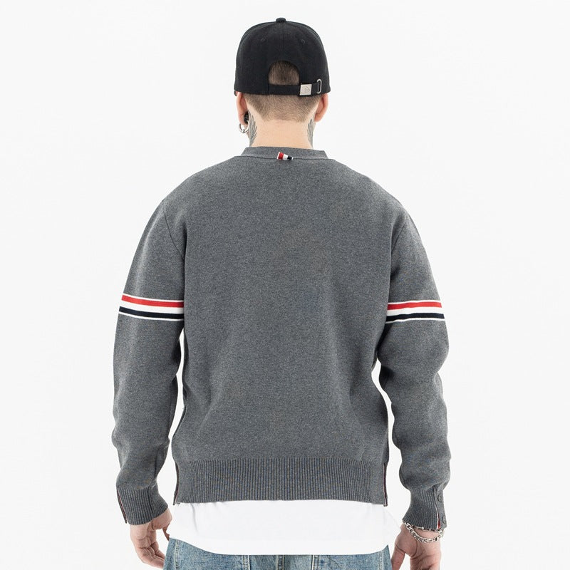 Versatile Knitted V-neck Cardigan