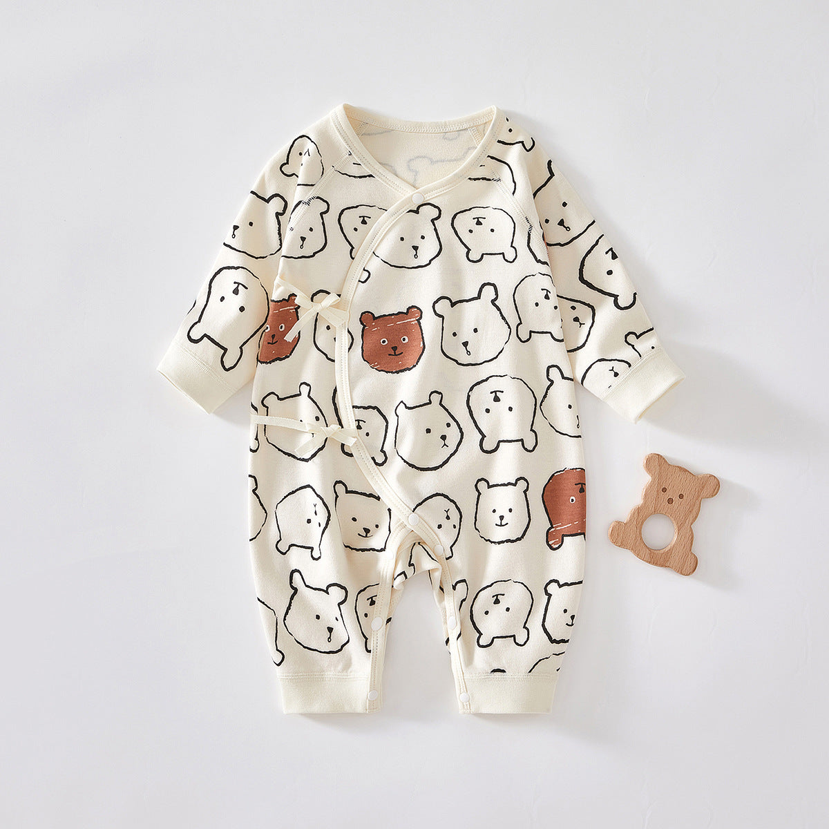 Cotton Baby Bear Romper