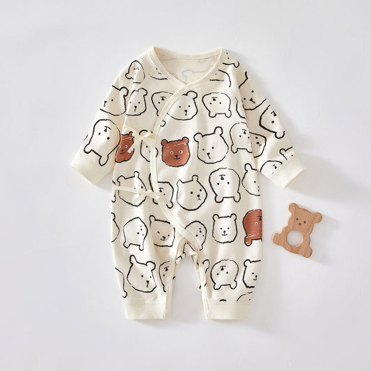 Cotton Baby Bear Romper