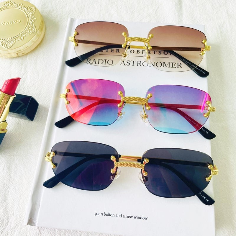Rimless Retro Frameless Sunglasses