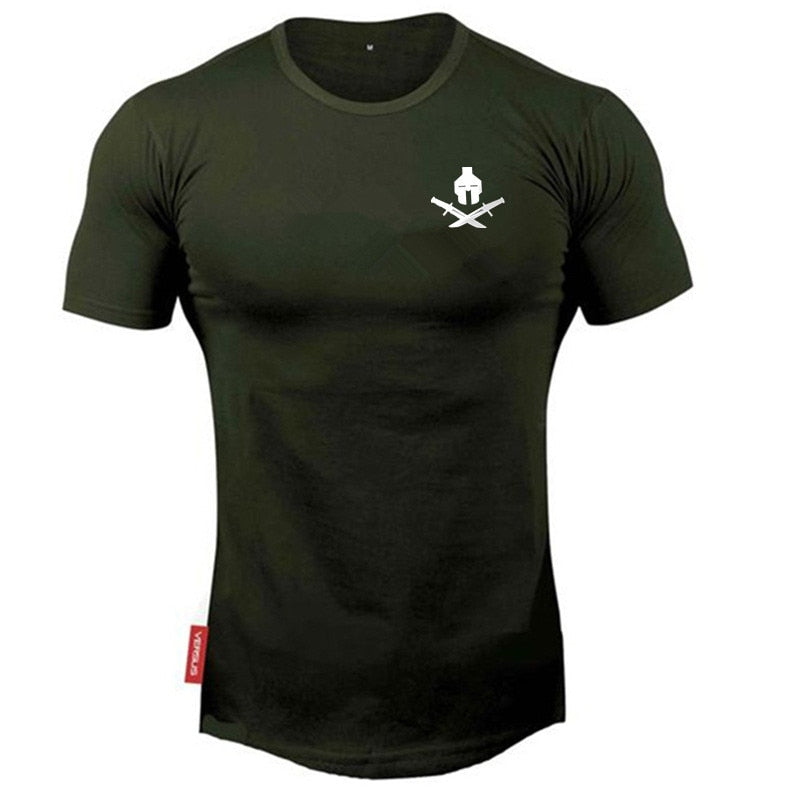 Running fitness t shirt men