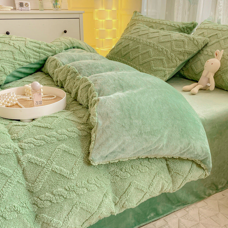 Winter Flannel 4-Piece Bedding Set