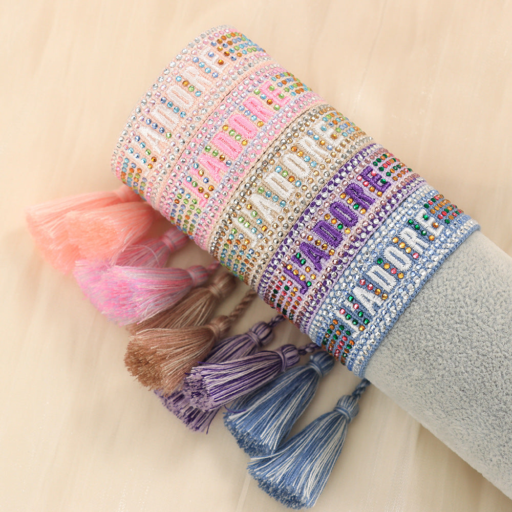 Colorful Diamond Woven DIY Bracelet