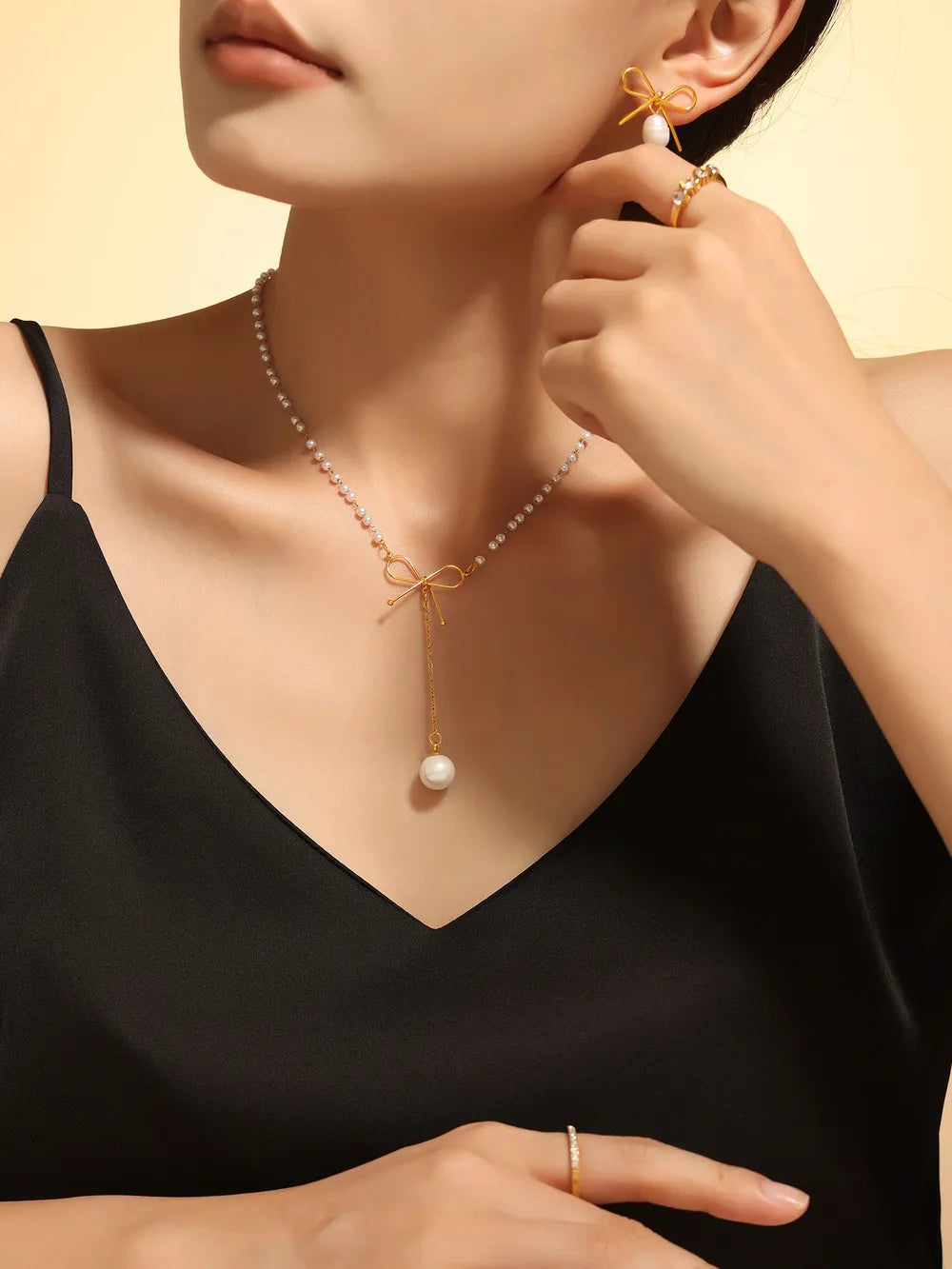 Light style temperament stainless steel necklace