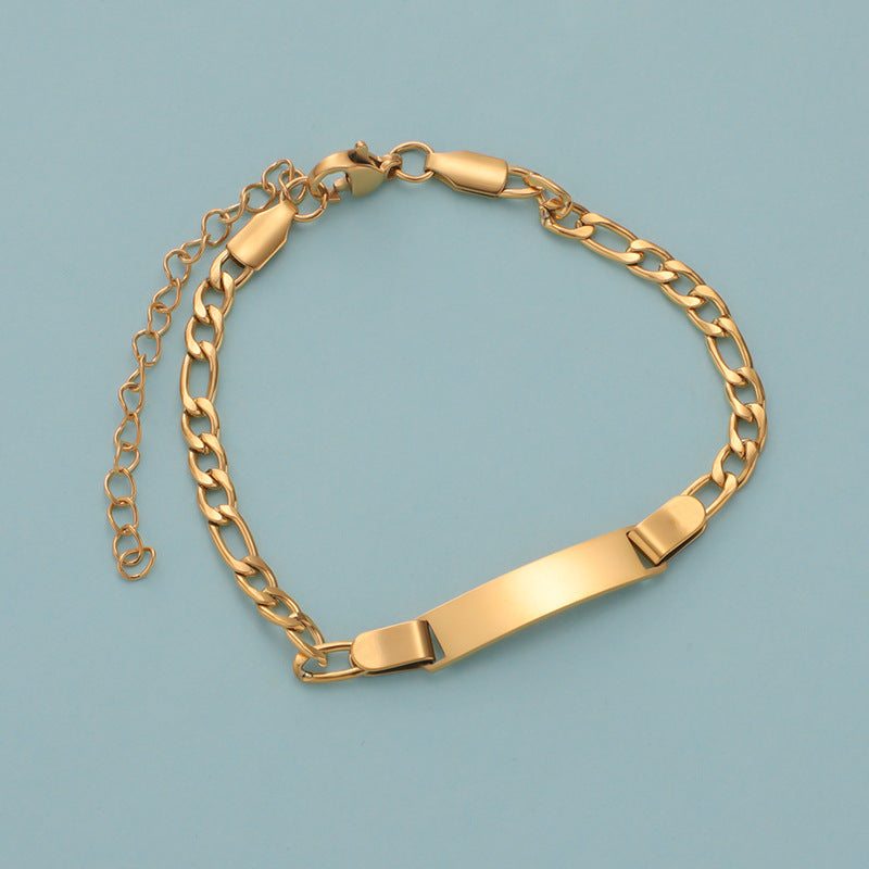 Stainless Steel Engravable Children's Bracelet