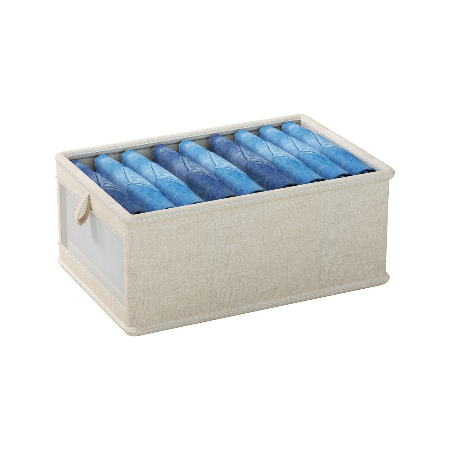 Visible foldable storage box