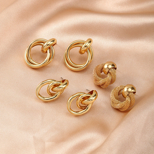 Temperament alloy earrings