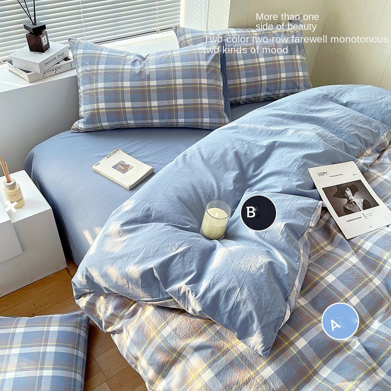 Cotton Dyed Washed Cotton Bedding Set