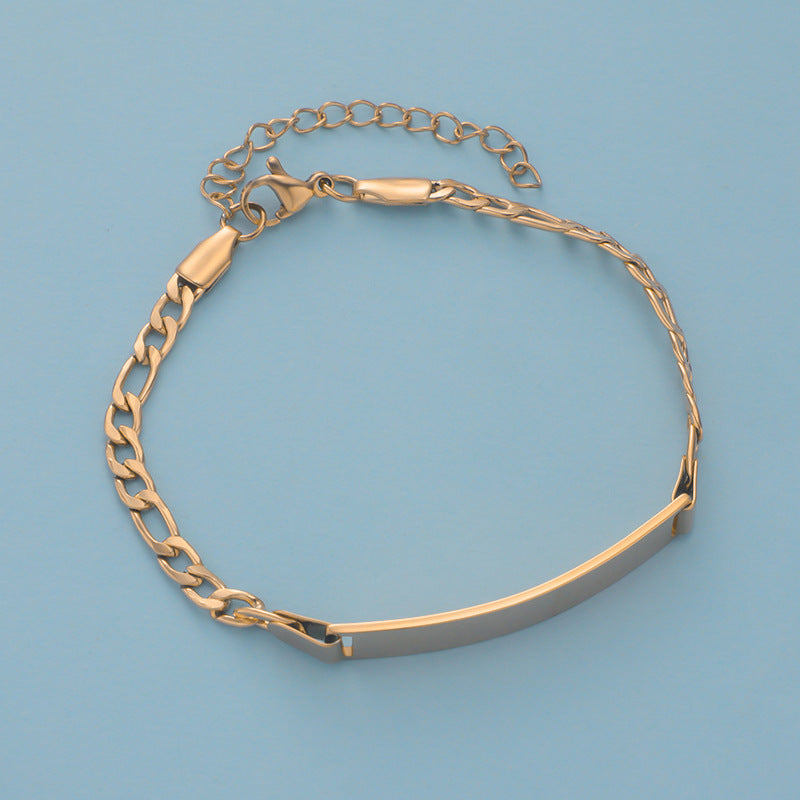 Stainless Steel Engravable Children's Bracelet