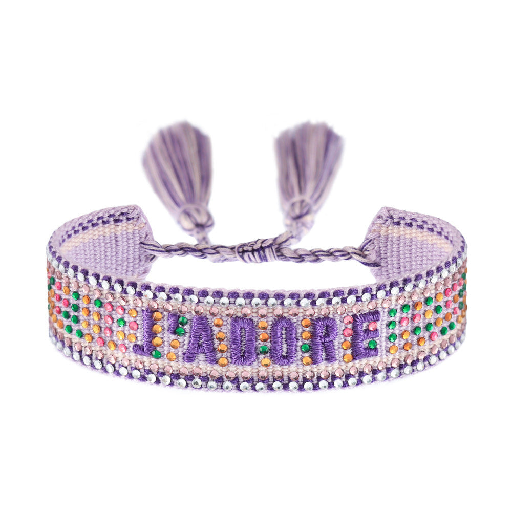 Colorful Diamond Woven DIY Bracelet