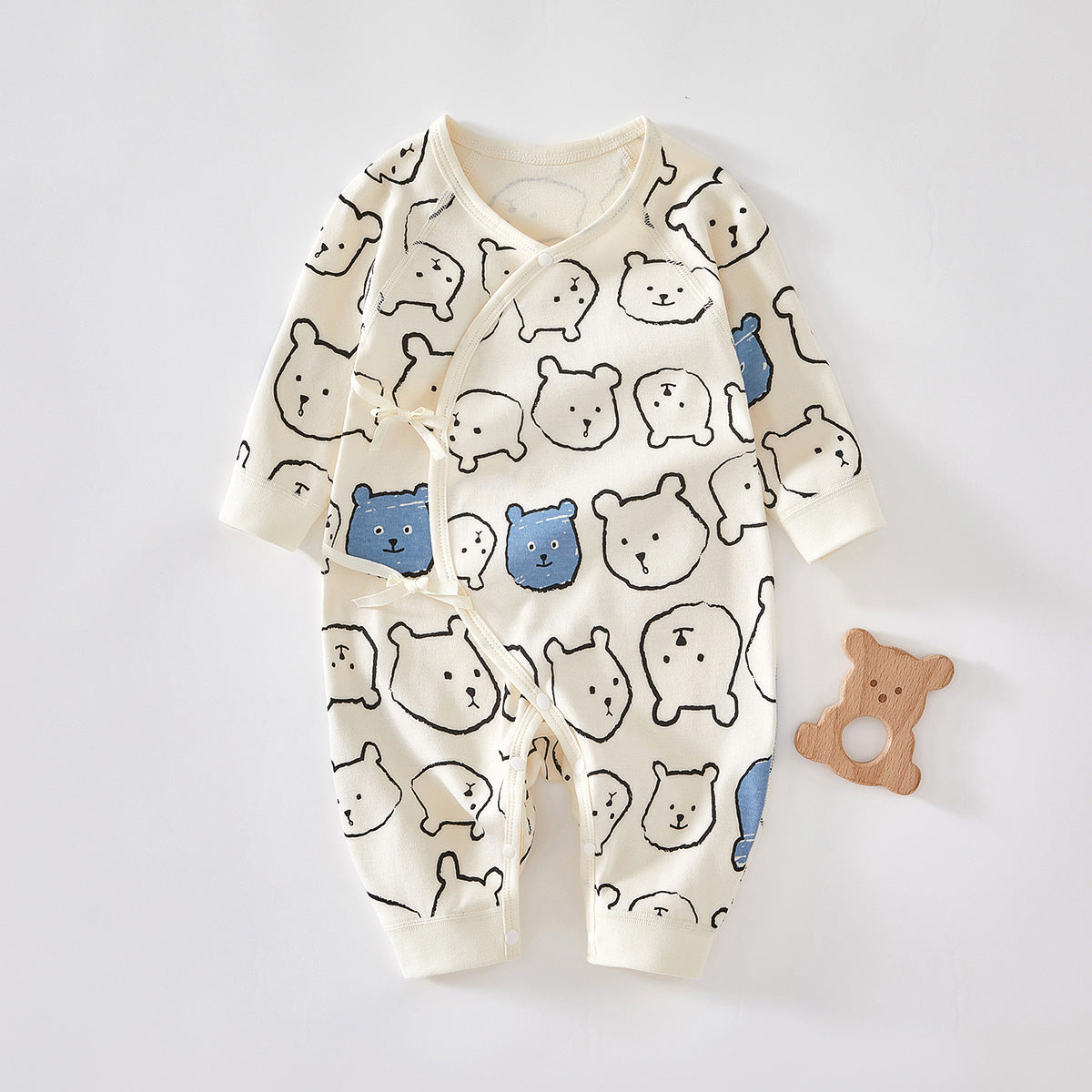 Cotton Baby Bear Romper