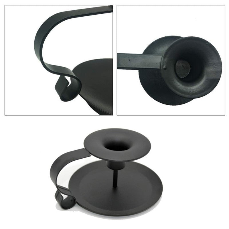 Retro Iron Candlestick Stand