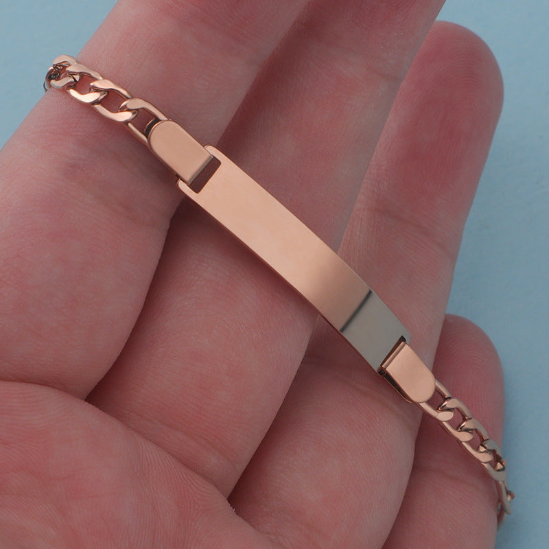 Stainless Steel Engravable Children's Bracelet