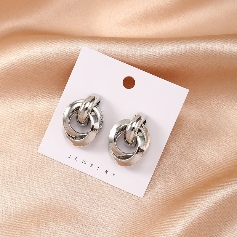 Temperament alloy earrings