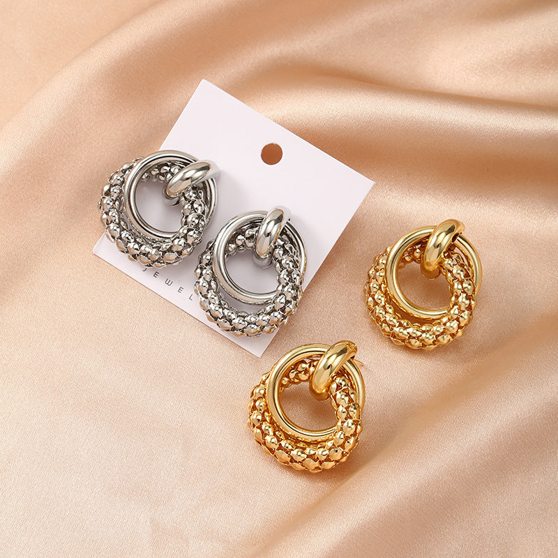 Temperament alloy earrings