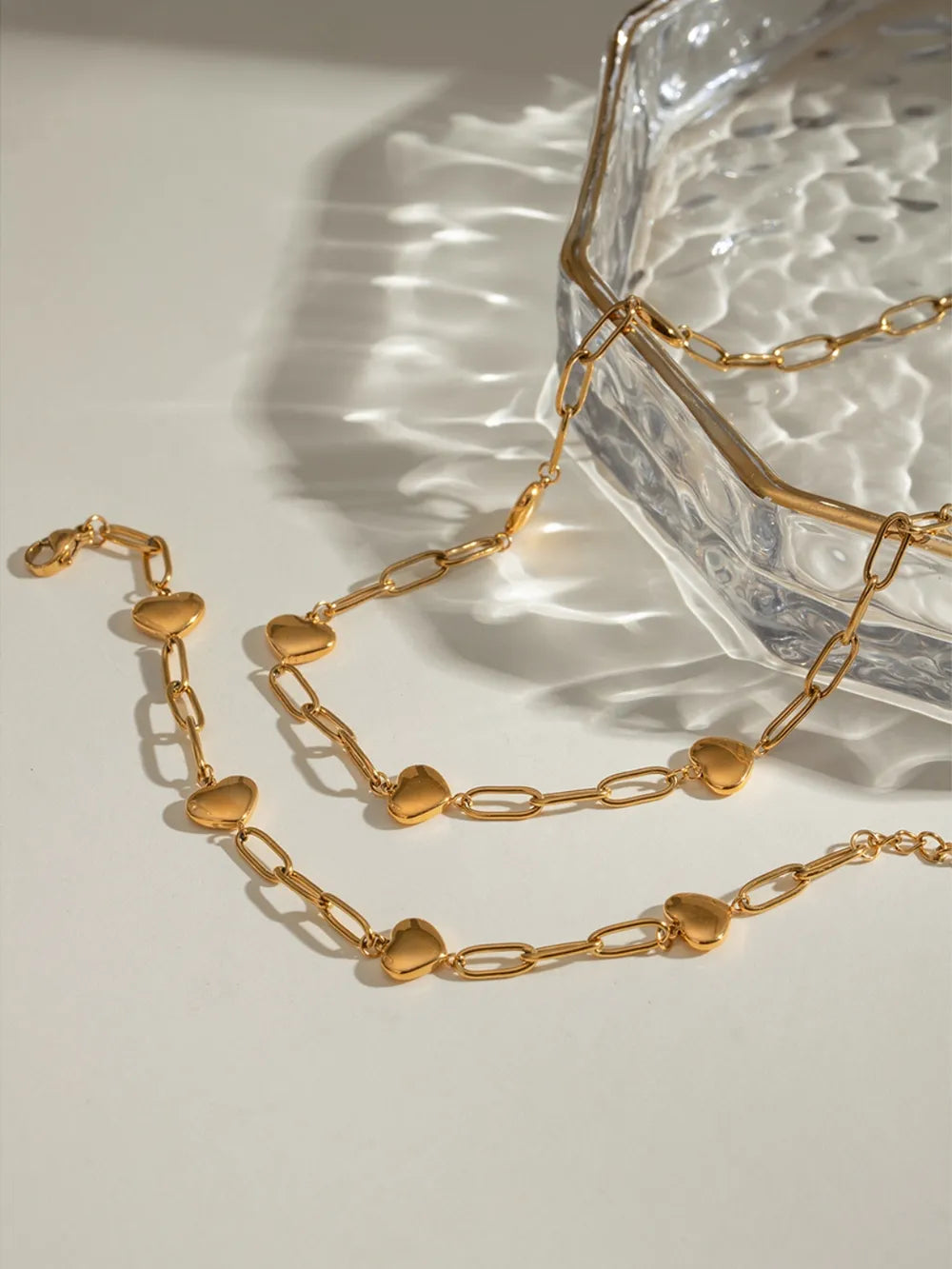 Stainless steel gold splicing bracelet