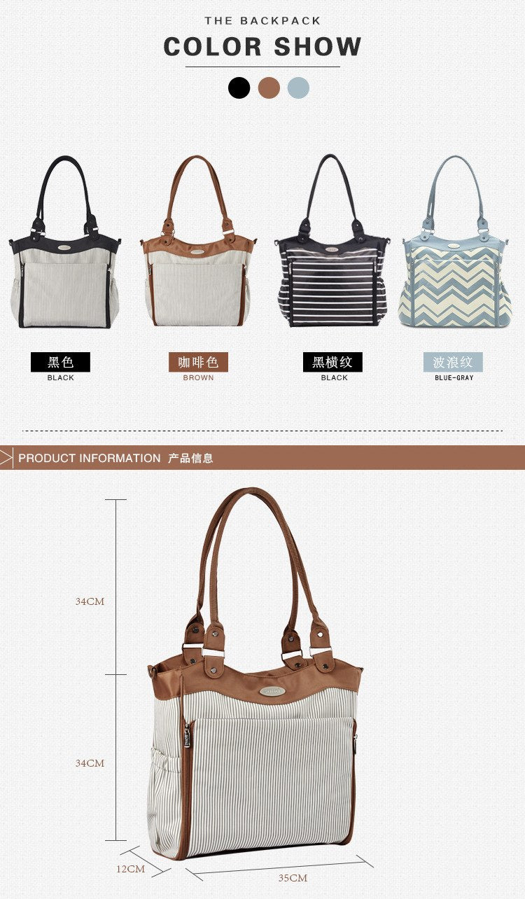 9 piece set Maternity Diaper Nappy Bag