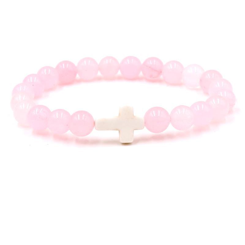 Bead jewelry cross bracelet