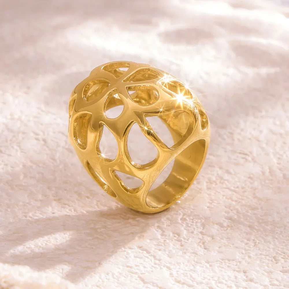 Large aperture hollow heavy-duty stainless steel ring