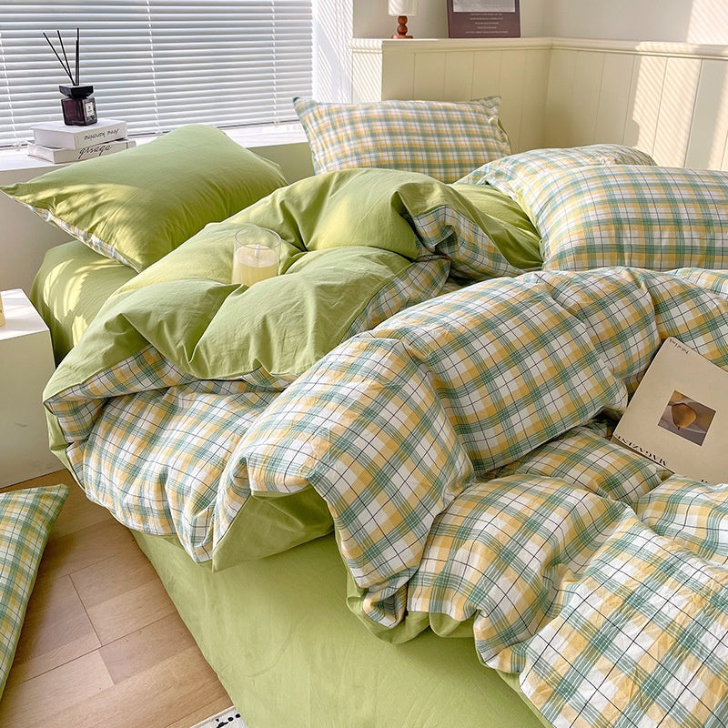 Cotton Dyed Washed Cotton Bedding Set