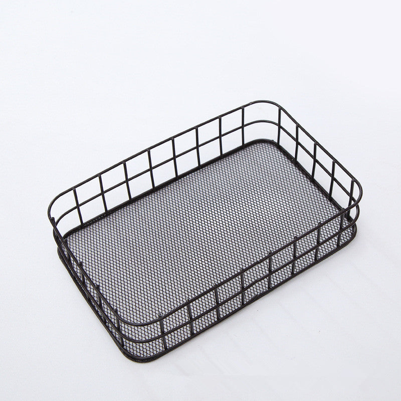 Desktop storage basket