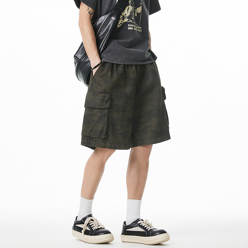 Camouflage cargo shorts