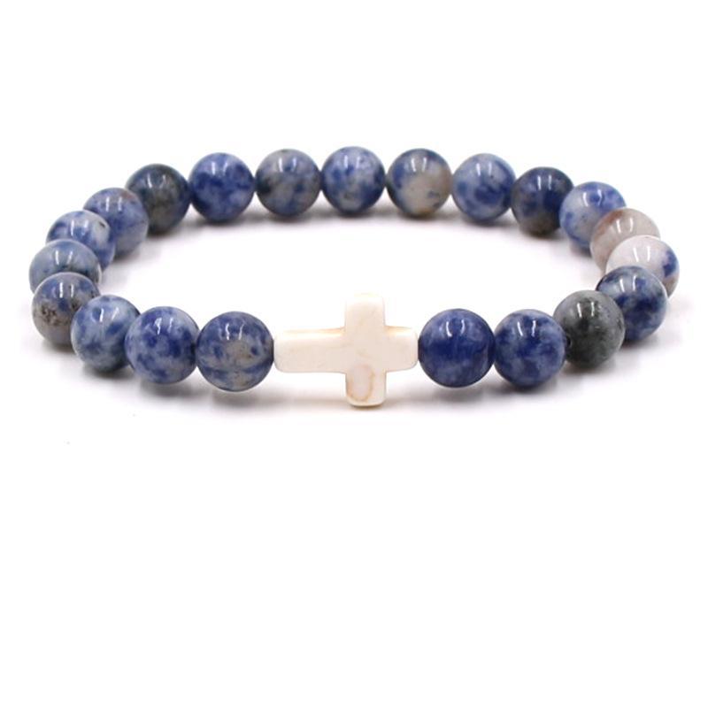 Bead jewelry cross bracelet
