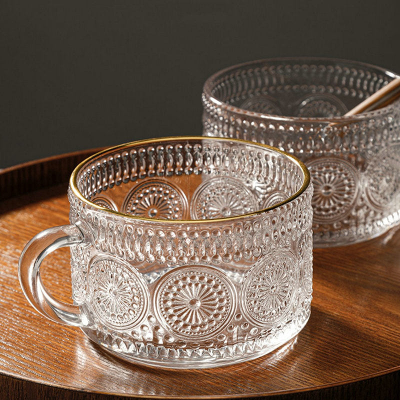 Nordic Vintage Embossed Glass