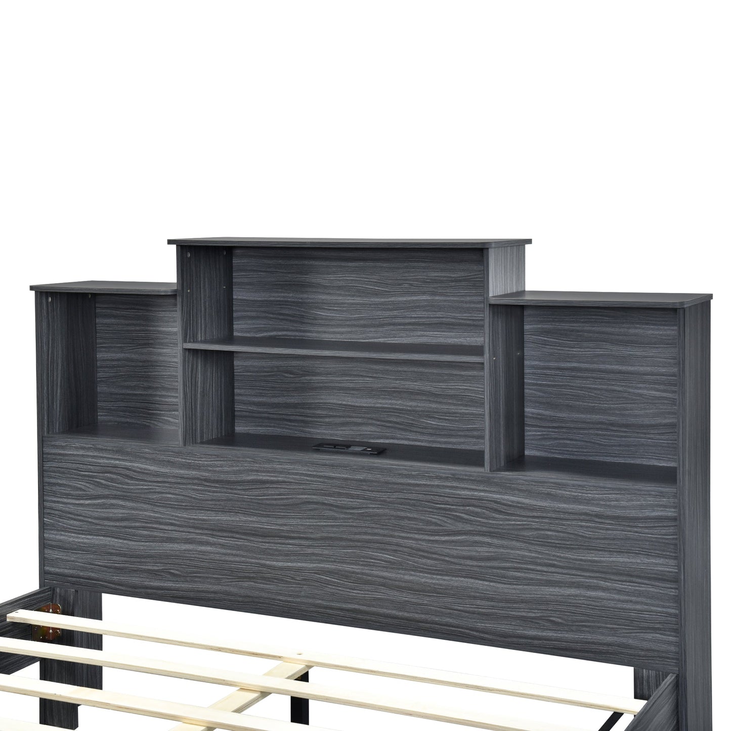 Queen Size Storage Platform Bed Frame