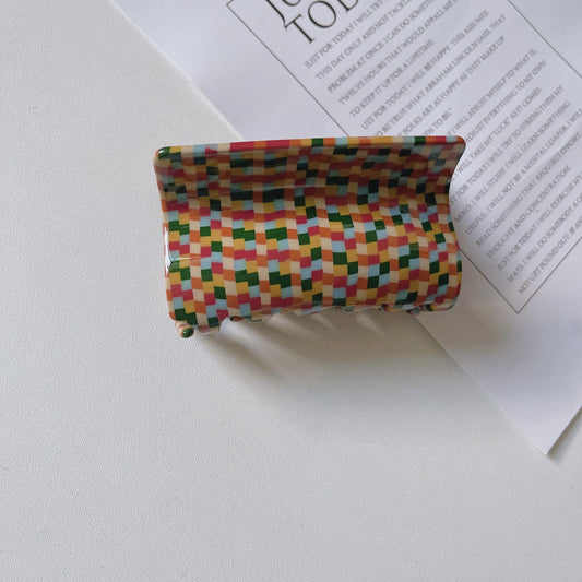 Vintage Colorful Hair Claw Clips