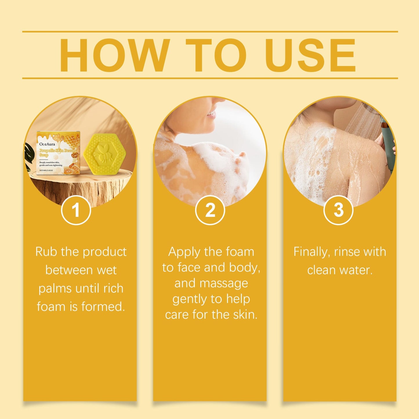 OceAura Propolis Beauty Bath Soap