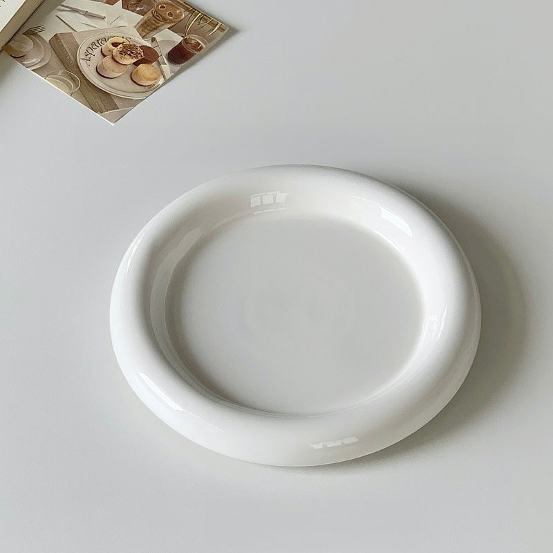 Round Ceramic Food Plate