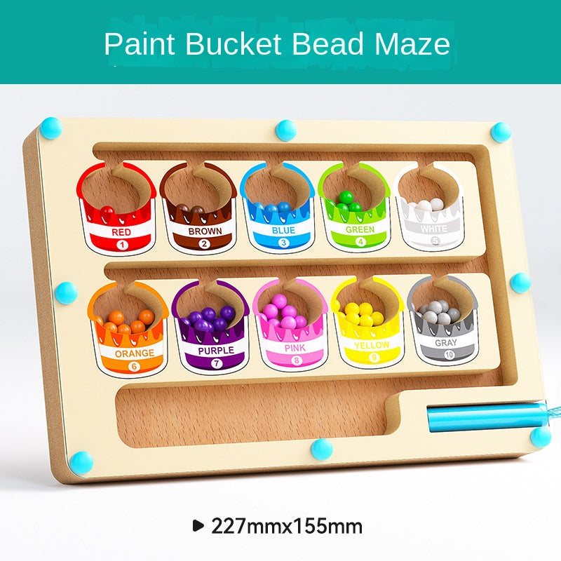 Wooden Magnetic Pen Counting Board