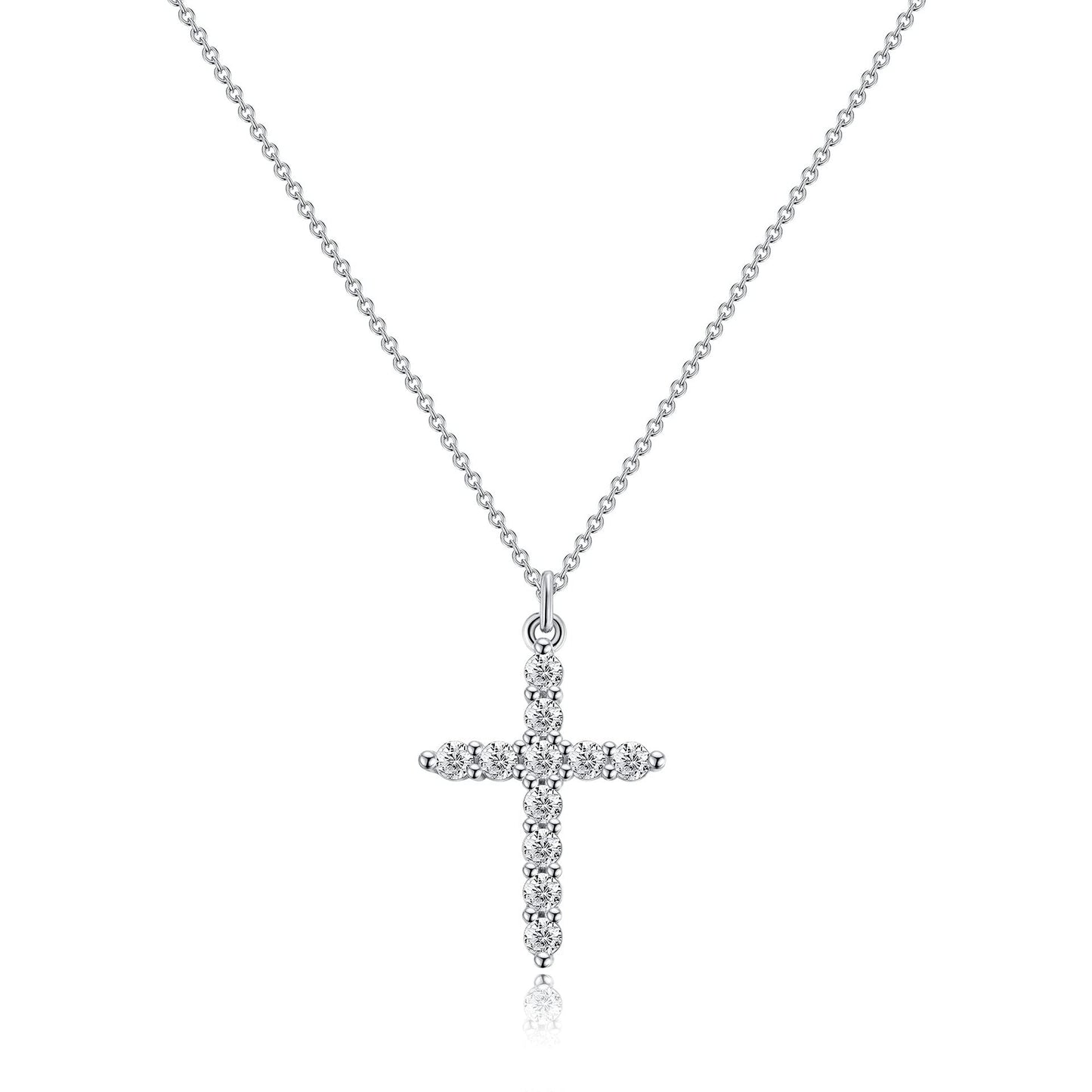 Stainless Steel Plated Cross Pendant Necklace