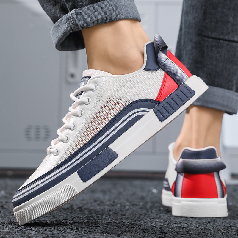 Thin mesh perforated board shoes