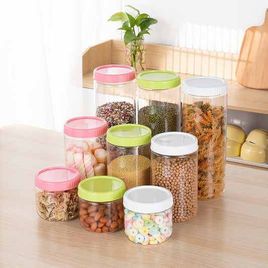 Grain Storage Box Bean Grain Sealed Storage Tank Kitchen Storage Bottle Round Storage Bottle