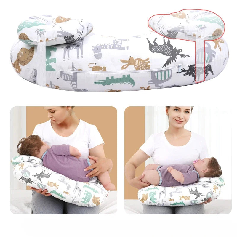 Multi functional baby feeding pillow