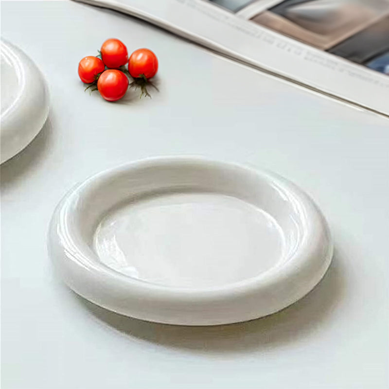 Round Ceramic Food Plate