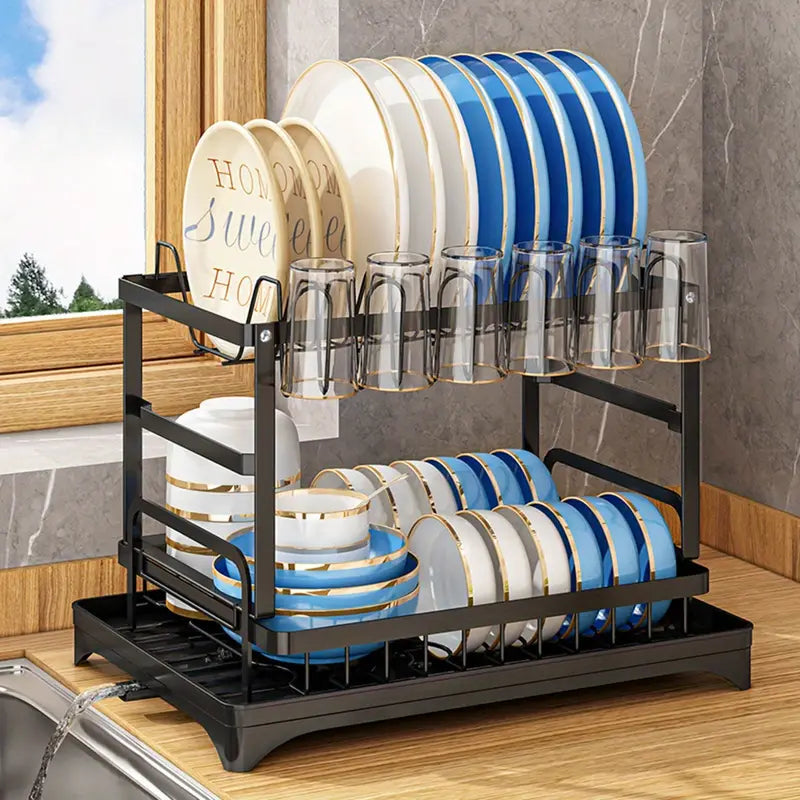 Kitchen drainage dish rack