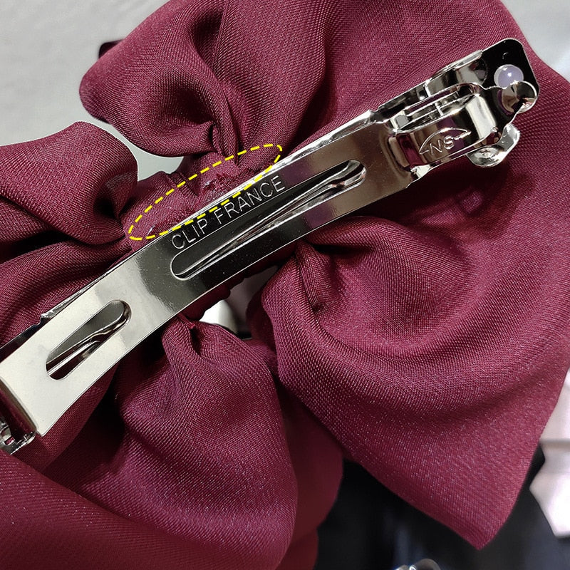 Velvet Bowknot Hair Clip