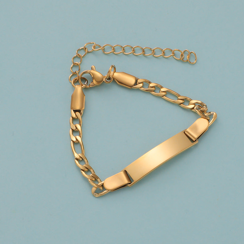 Stainless Steel Engravable Children's Bracelet