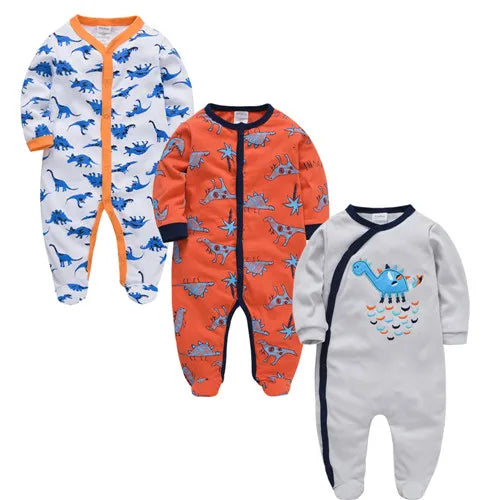 3piece Long Sleeve Soft Cotton Onesie