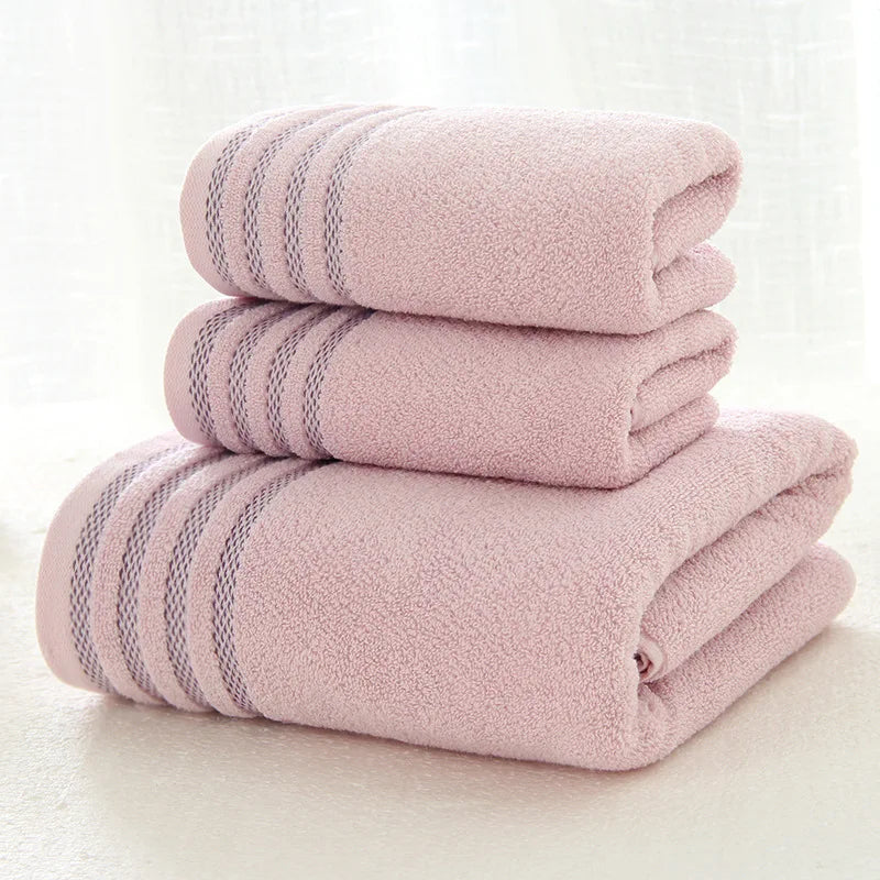 New Stripe Cotton Towel Bath