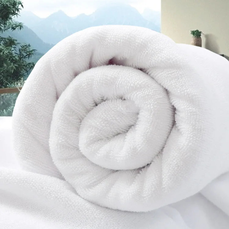 Large White Cotton Bath Towel