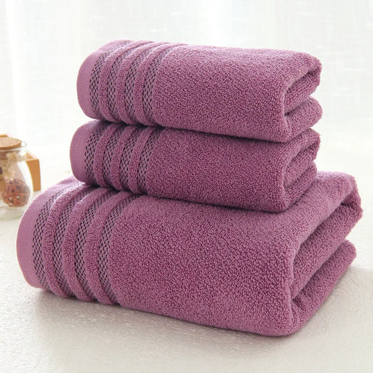 New Stripe Cotton Towel Bath